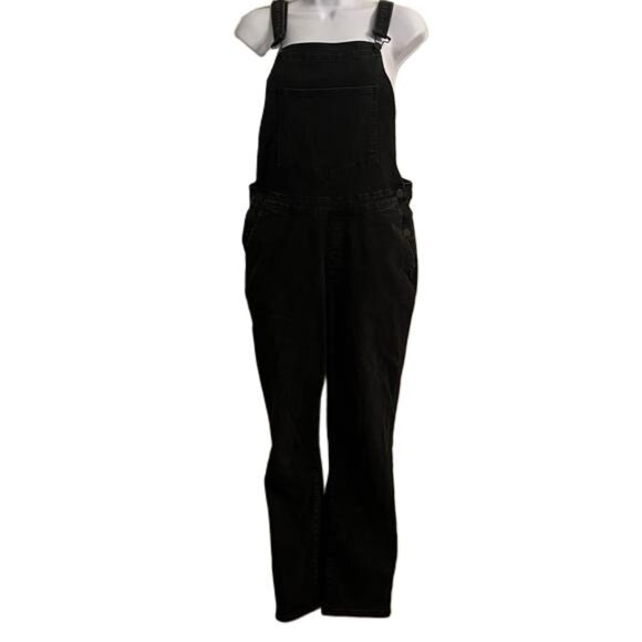 BDG Black Denim Overalls Jumpsuit Women's Size Medium - Picture 1 of 5